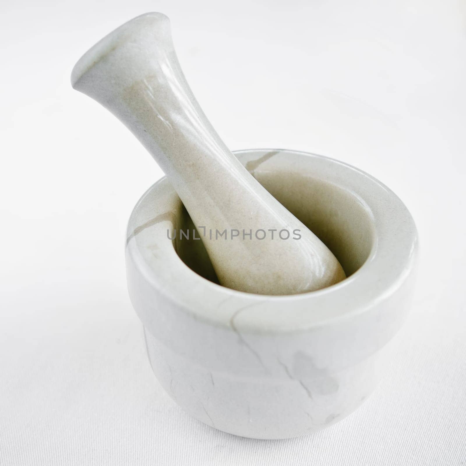 Classic stone mortar and pestle for spices