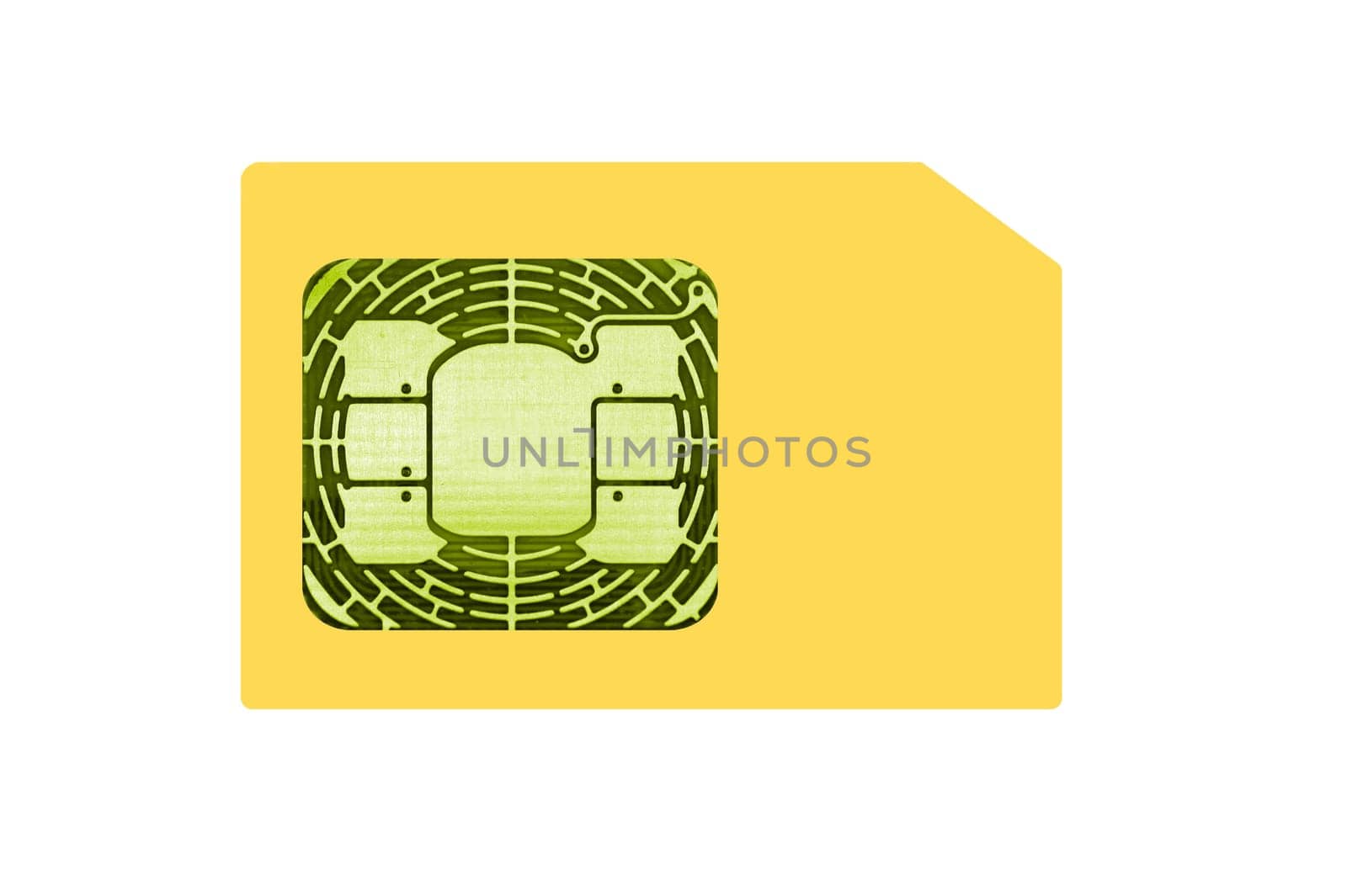 A close up shot of a sim card