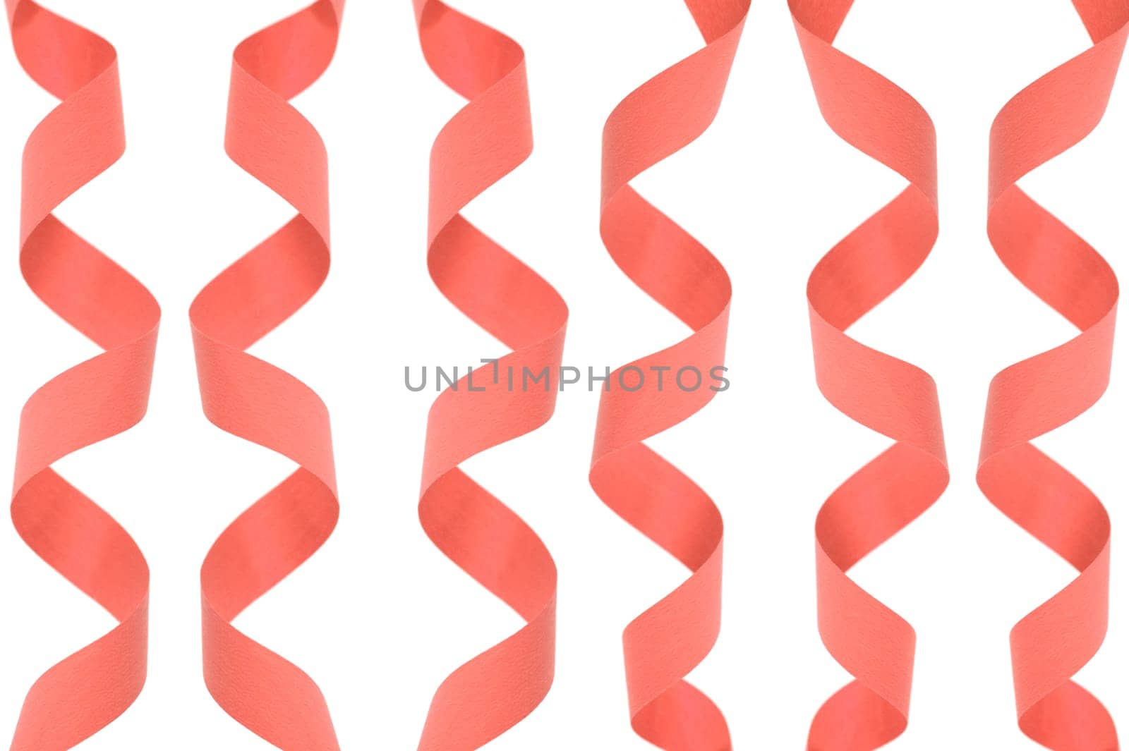 A close up shot of gift wrap ribbon