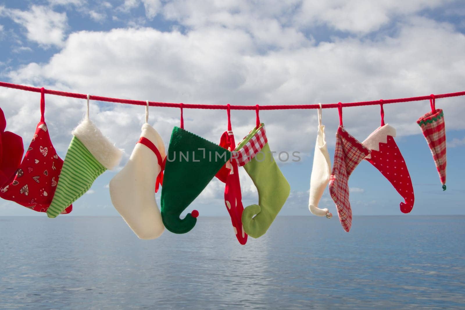 Red isolated gift or present with a ribbon for christmas