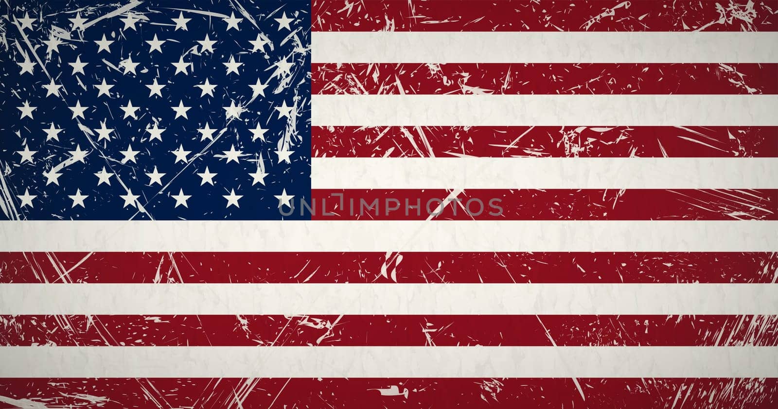 vector of retro grunge flag of the united states