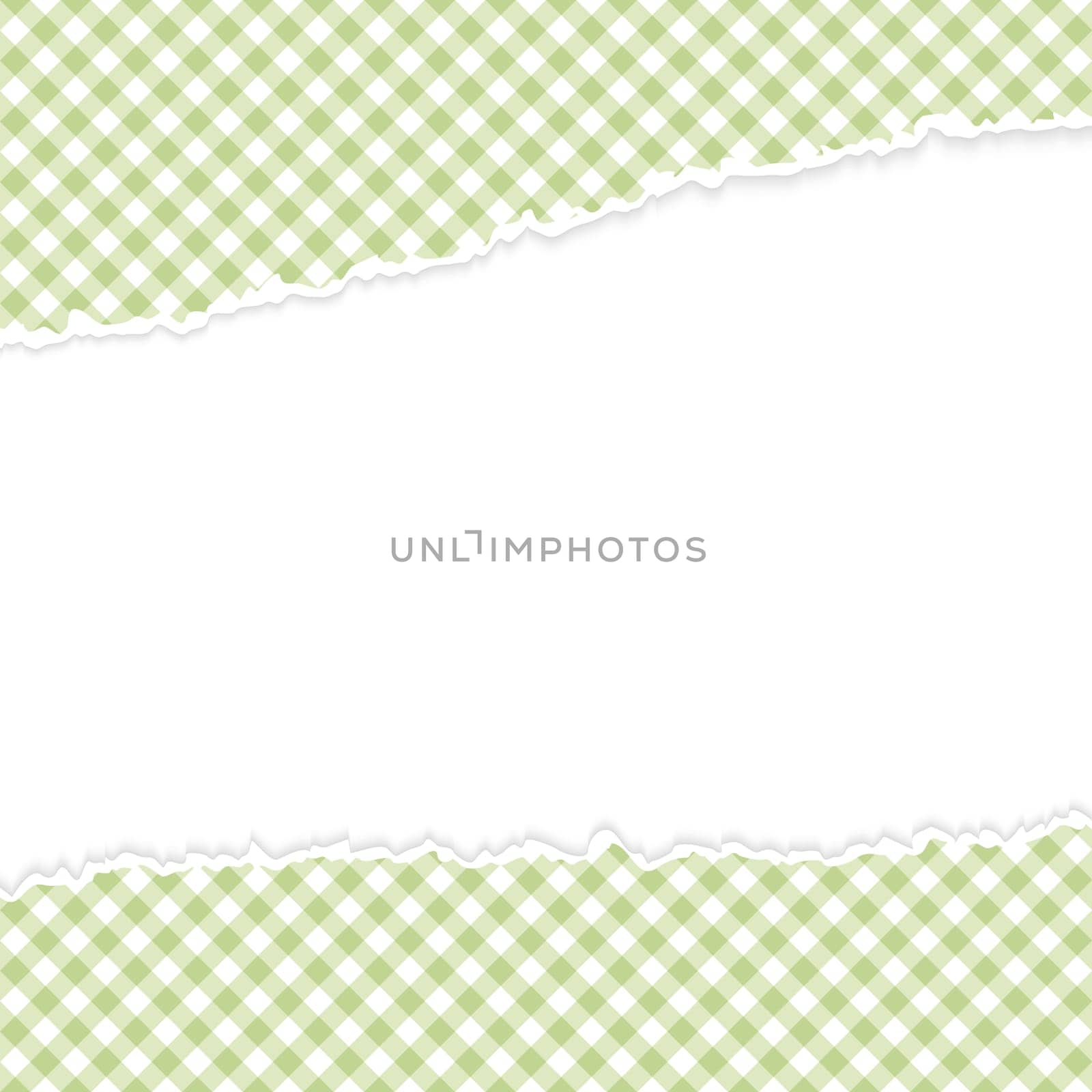 vector of ripped open paper checkered green