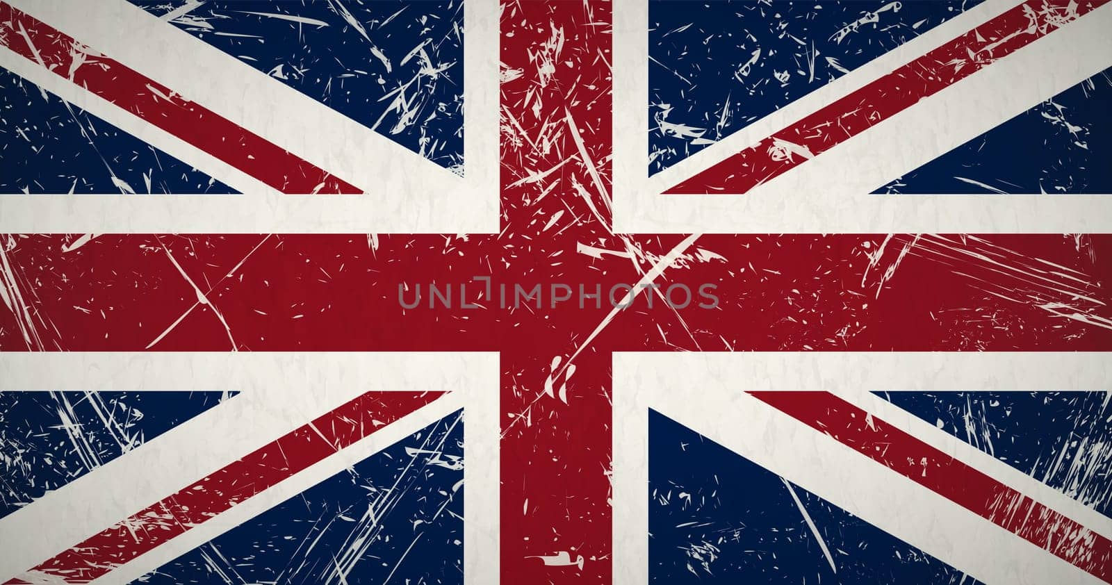 vector of retro grunge flag of the united kingdom