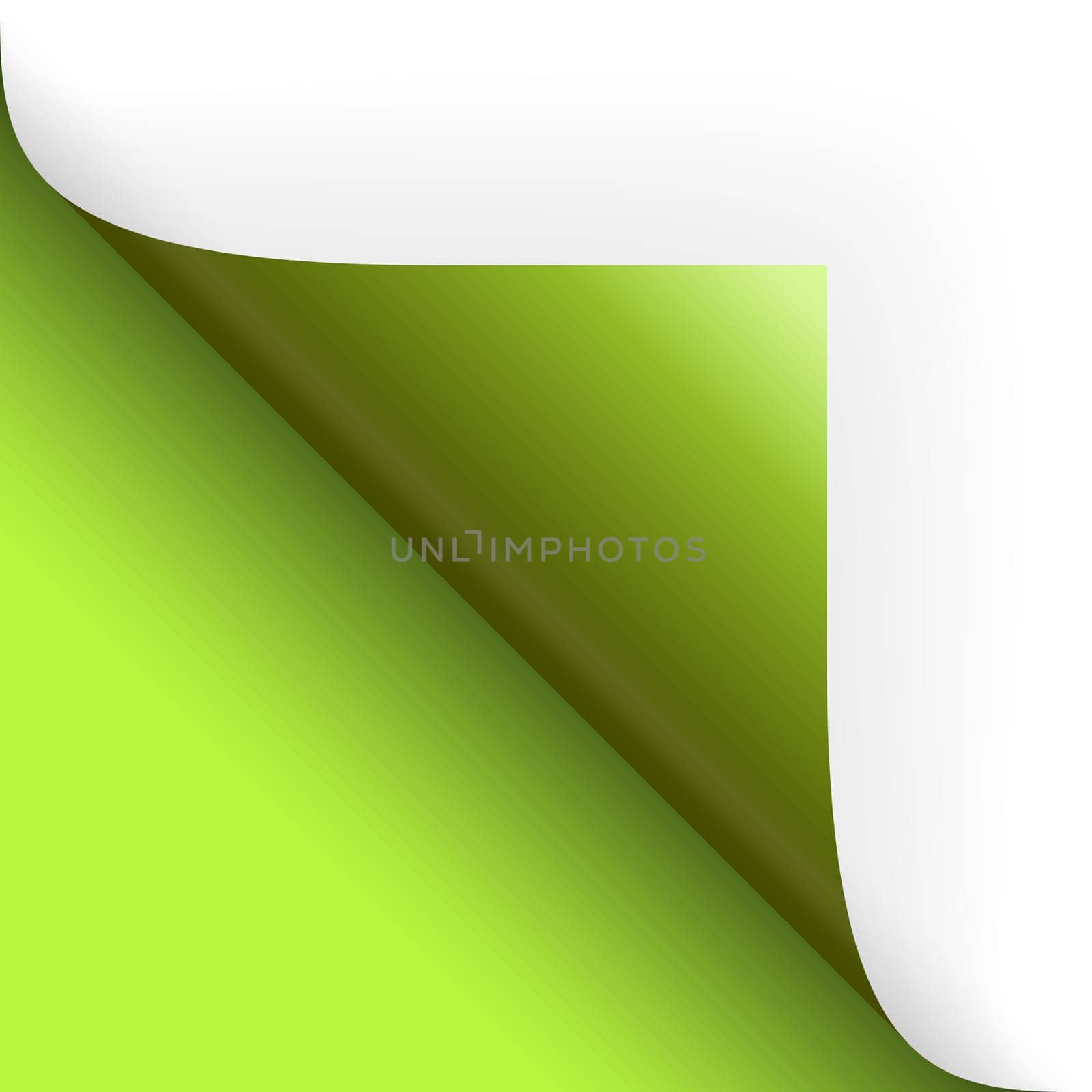Paper / page wrap slamming bottom left green
