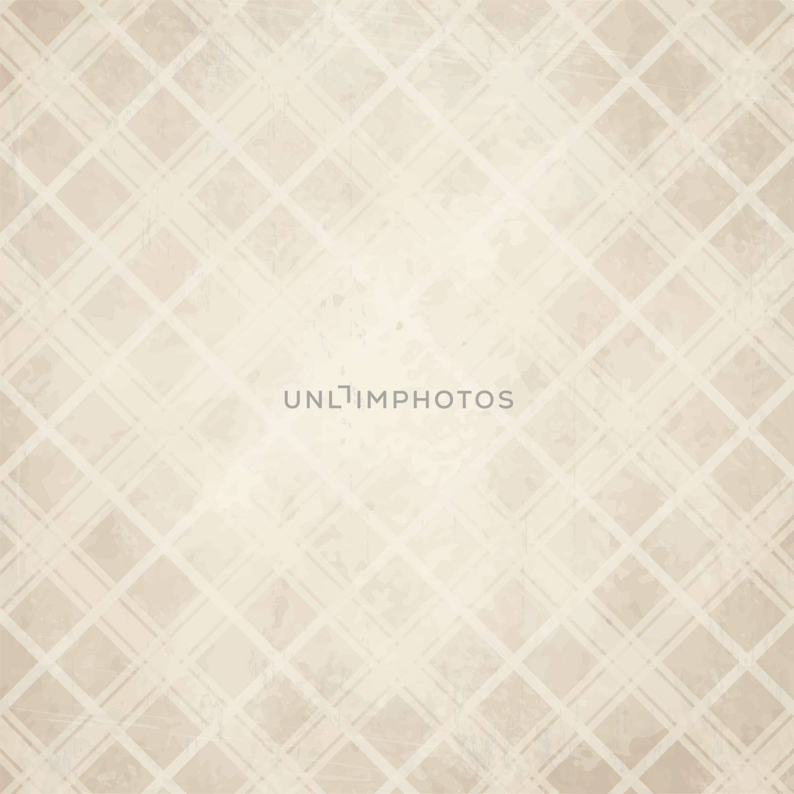 vector of old vintage paper background with checkered pattern