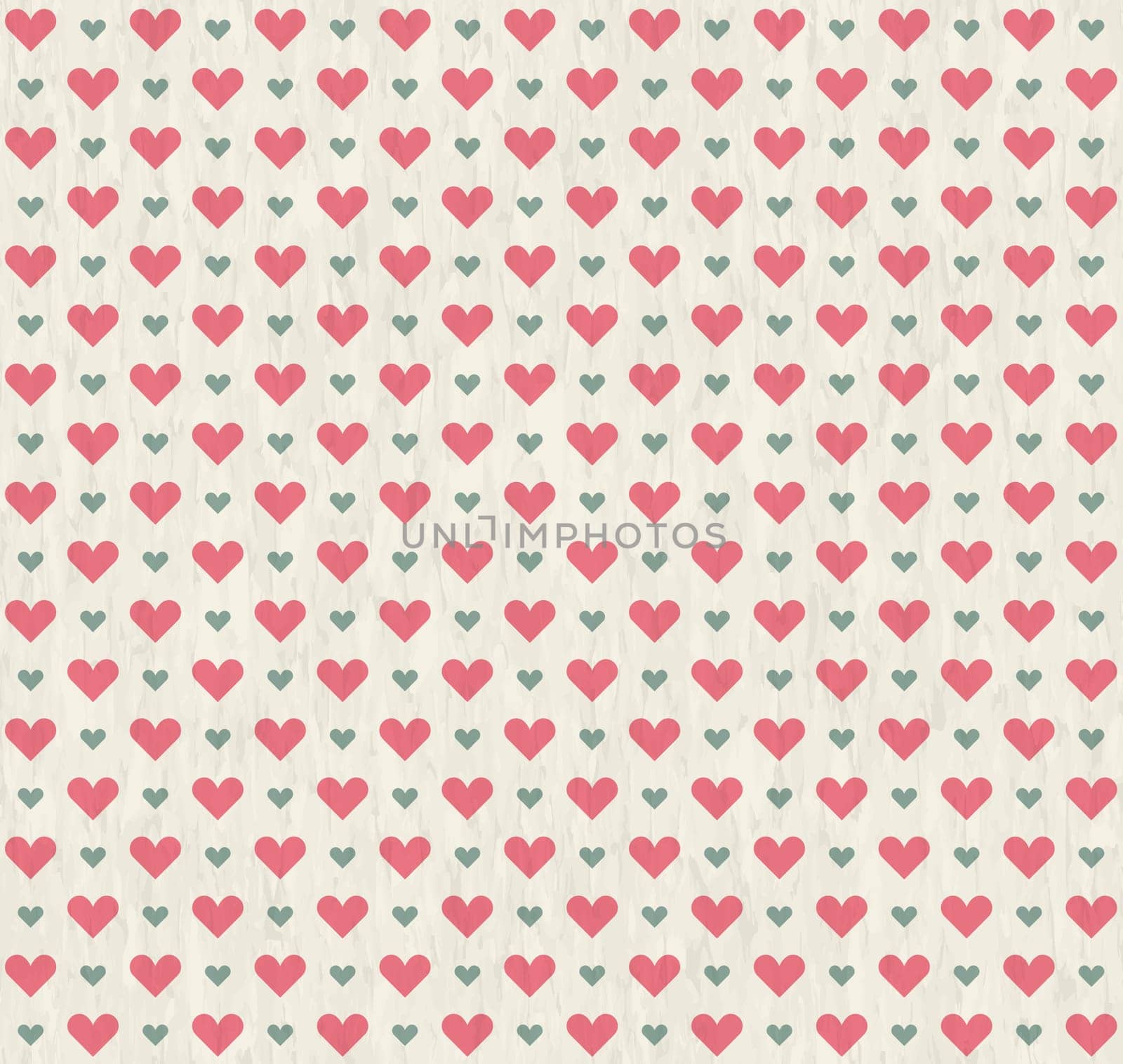 vector of seamless grunge background hearts with scratches
