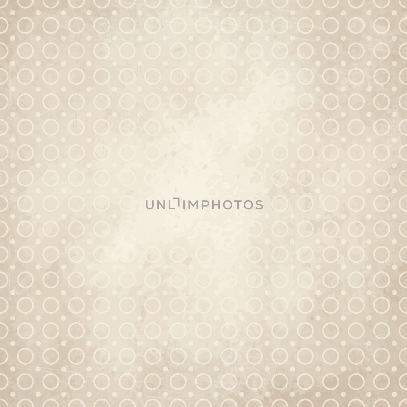 vector of old vintage paper background with circles