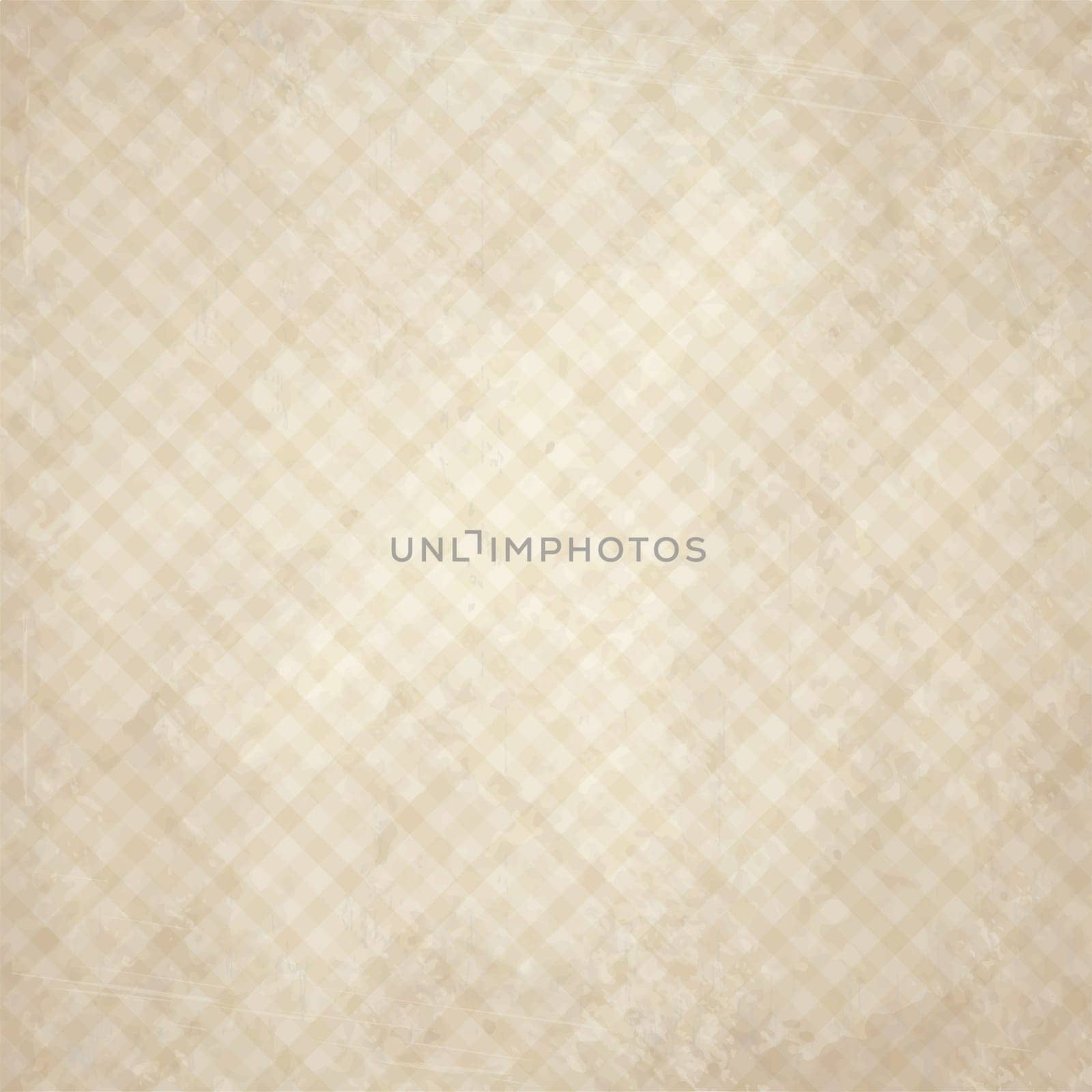 vector of old vintage paper background with checkered pattern