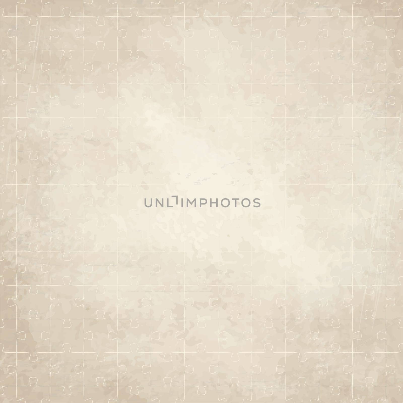 vector of old vintage paper background with puzzle