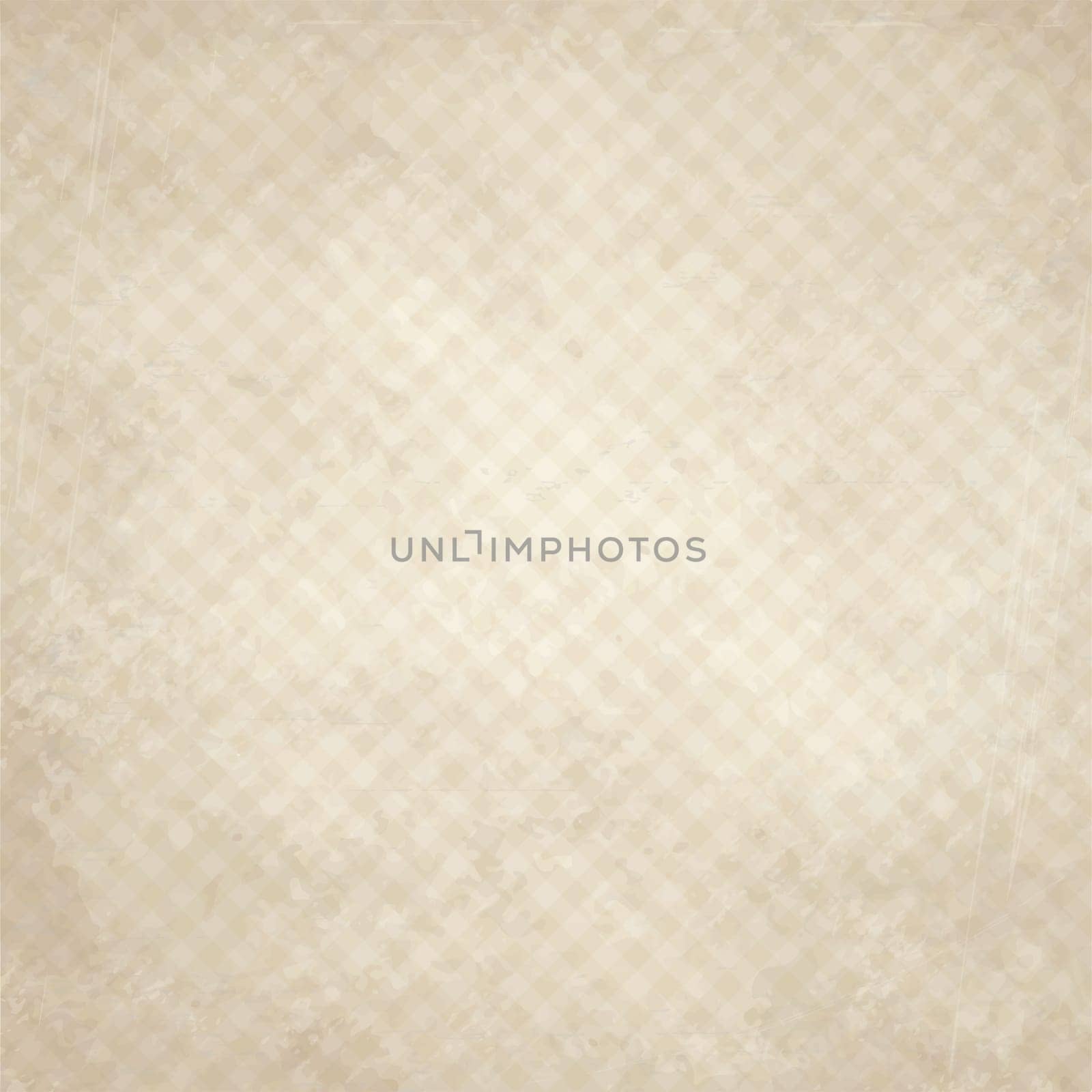 vector of old vintage paper background with checkered pattern