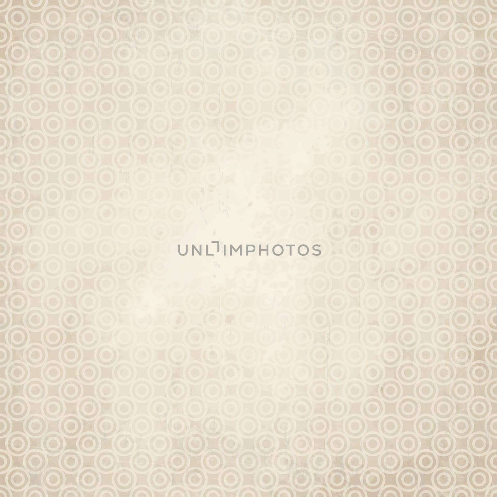 vector of old vintage paper background with circles