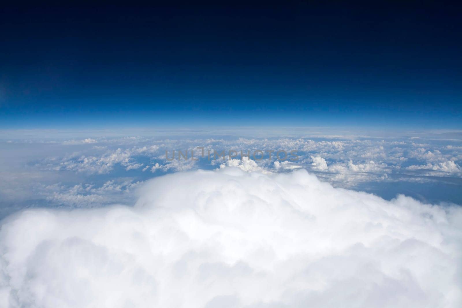 High clouds viewed from airplane