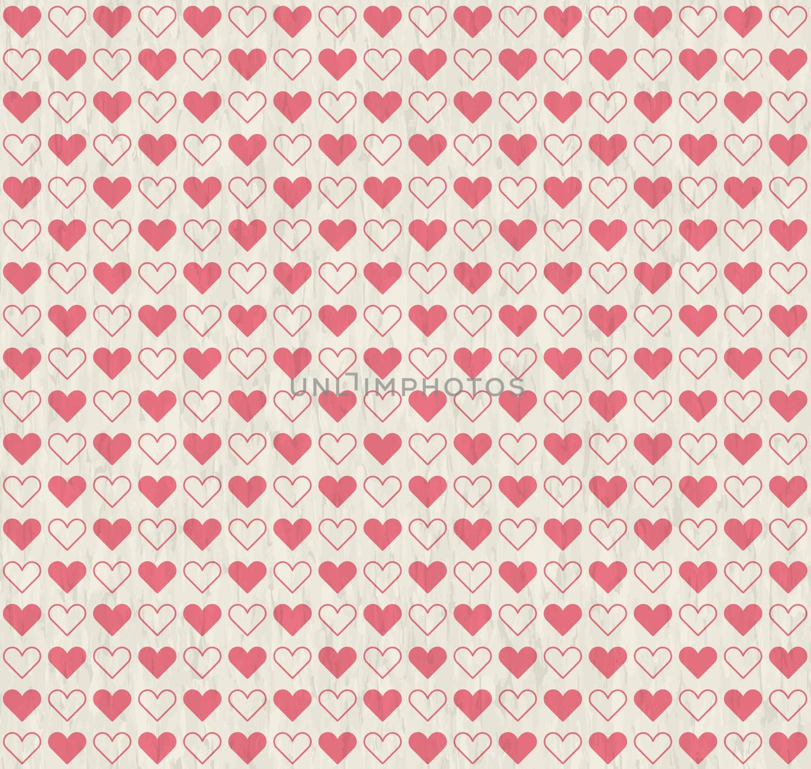 vector of seamless grunge background hearts with scratches