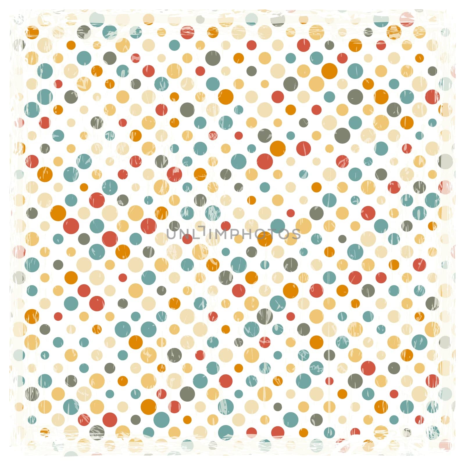 vector of colored vintage background with white frame