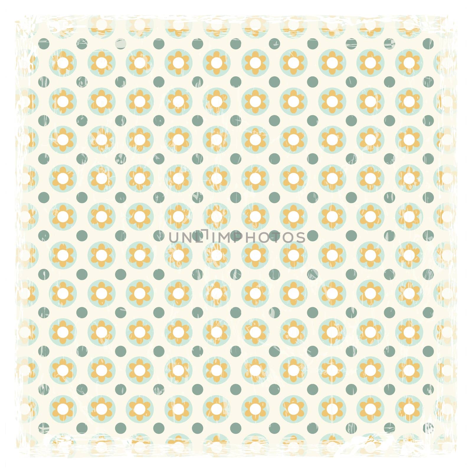 vector of colored vintage background with white frame