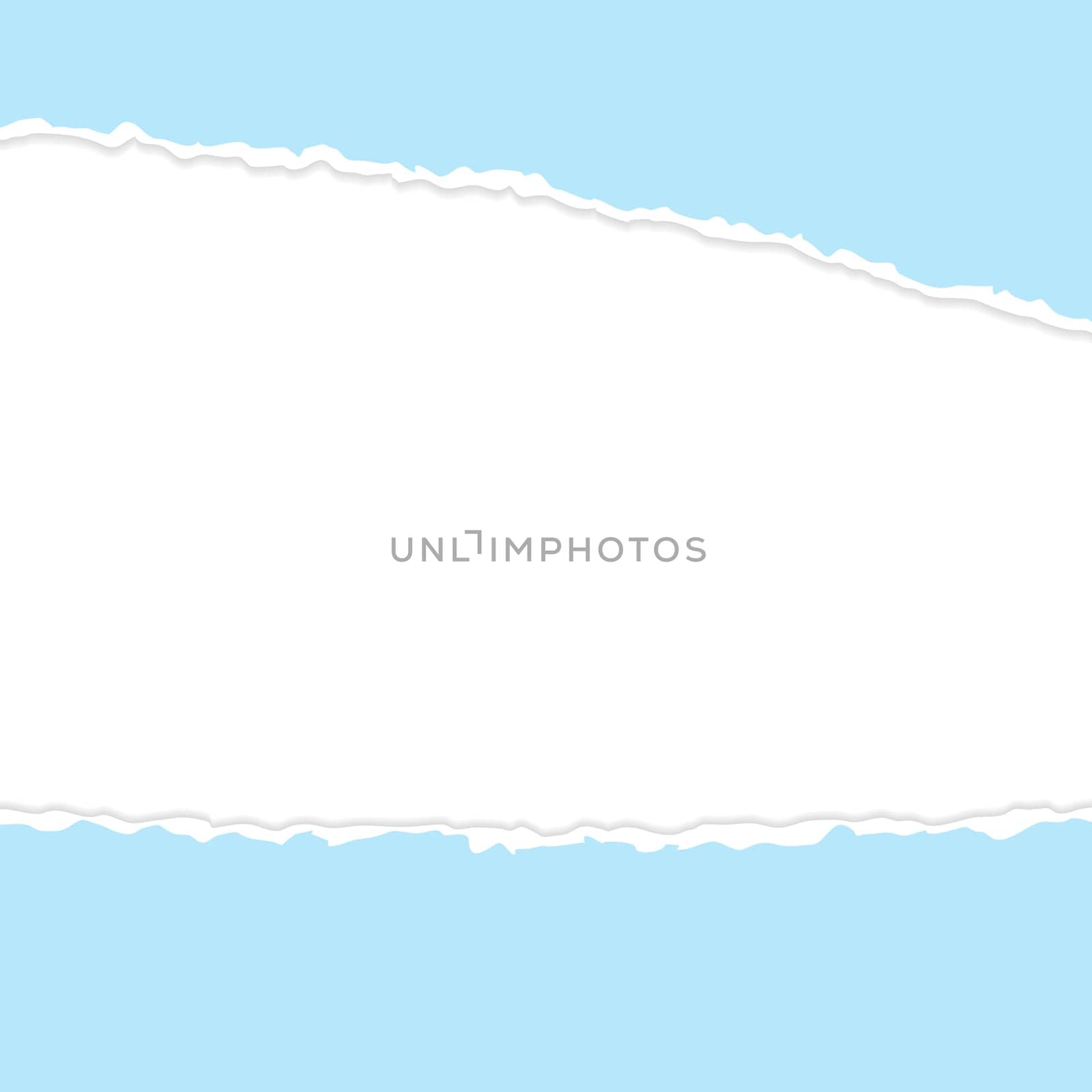 vector of ripped open paper light blue