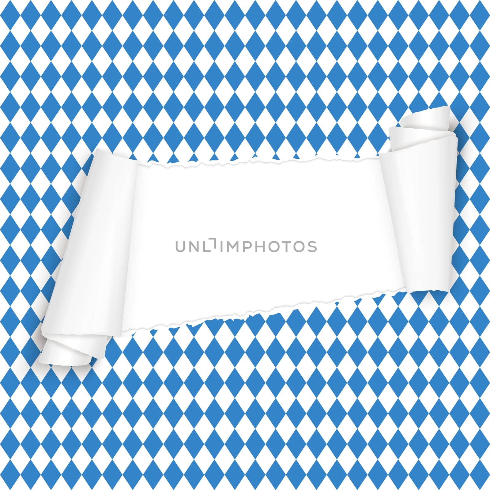vector of ripped open paper German Oktoberfest