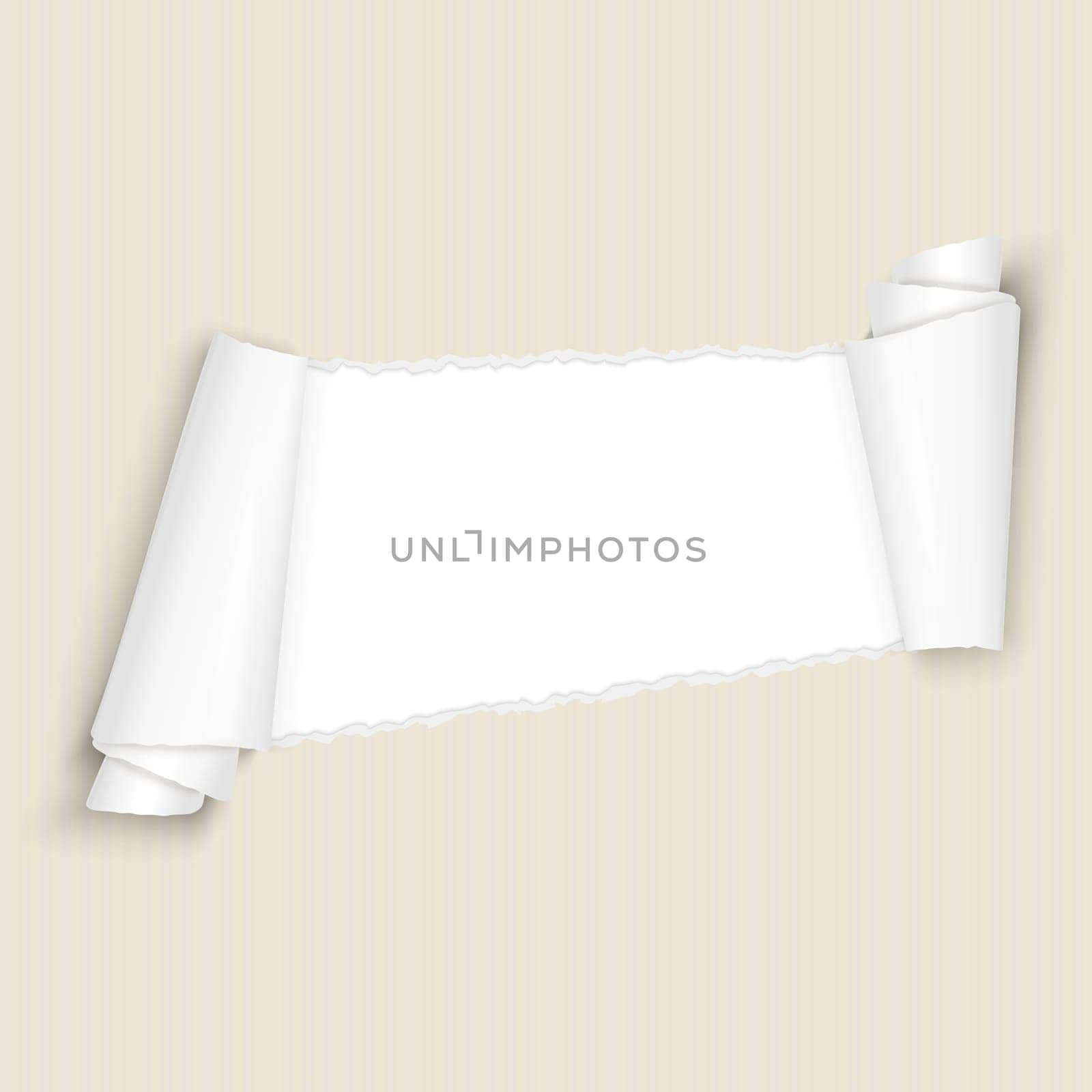 vector of ripped open paper brown cardboard