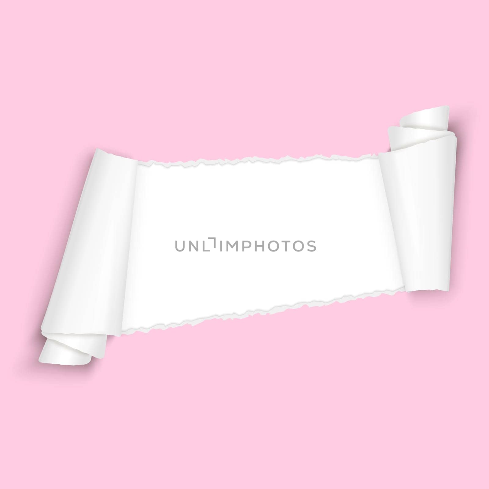 vector of ripped open paper colored pink