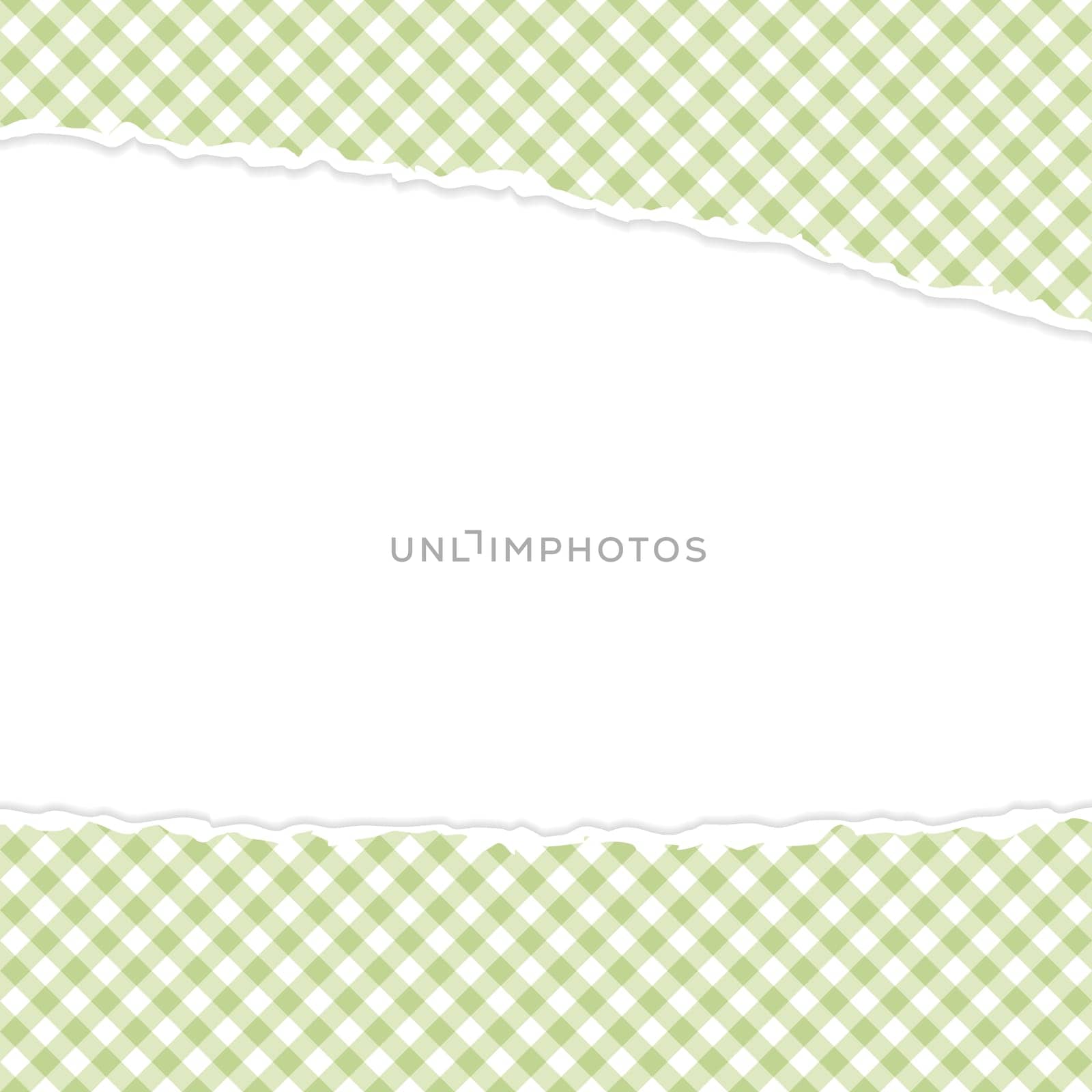 vector of ripped open paper checkered green