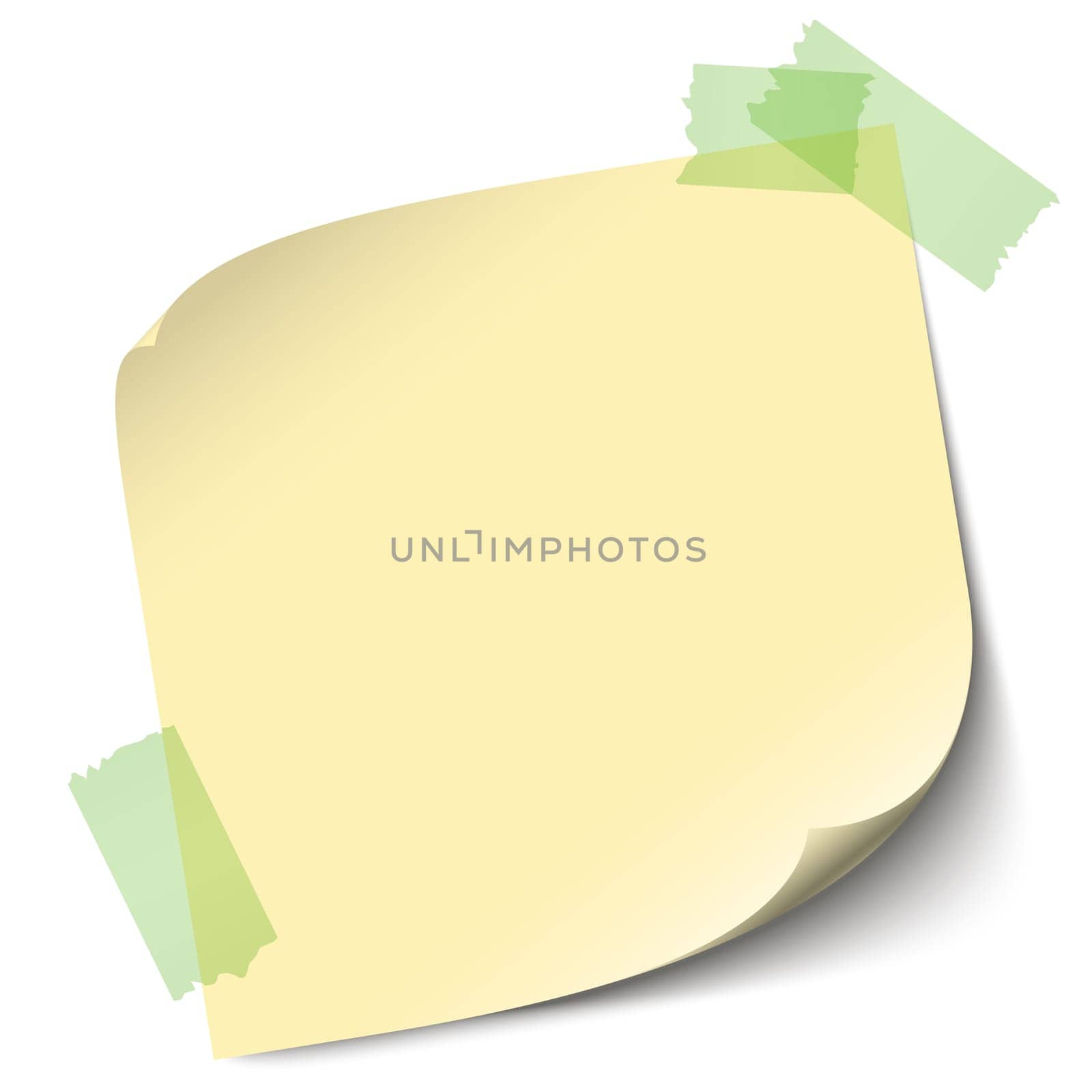 Note / note with adhesive strips
