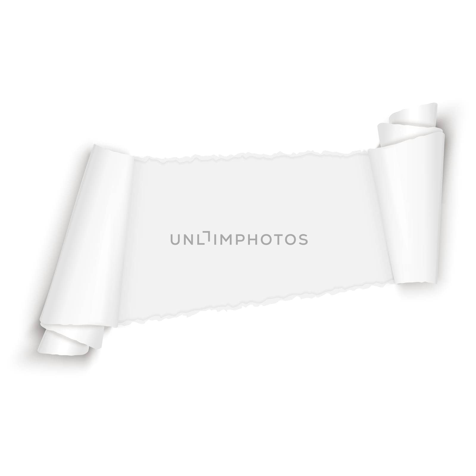 vector of ripped open paper colored white