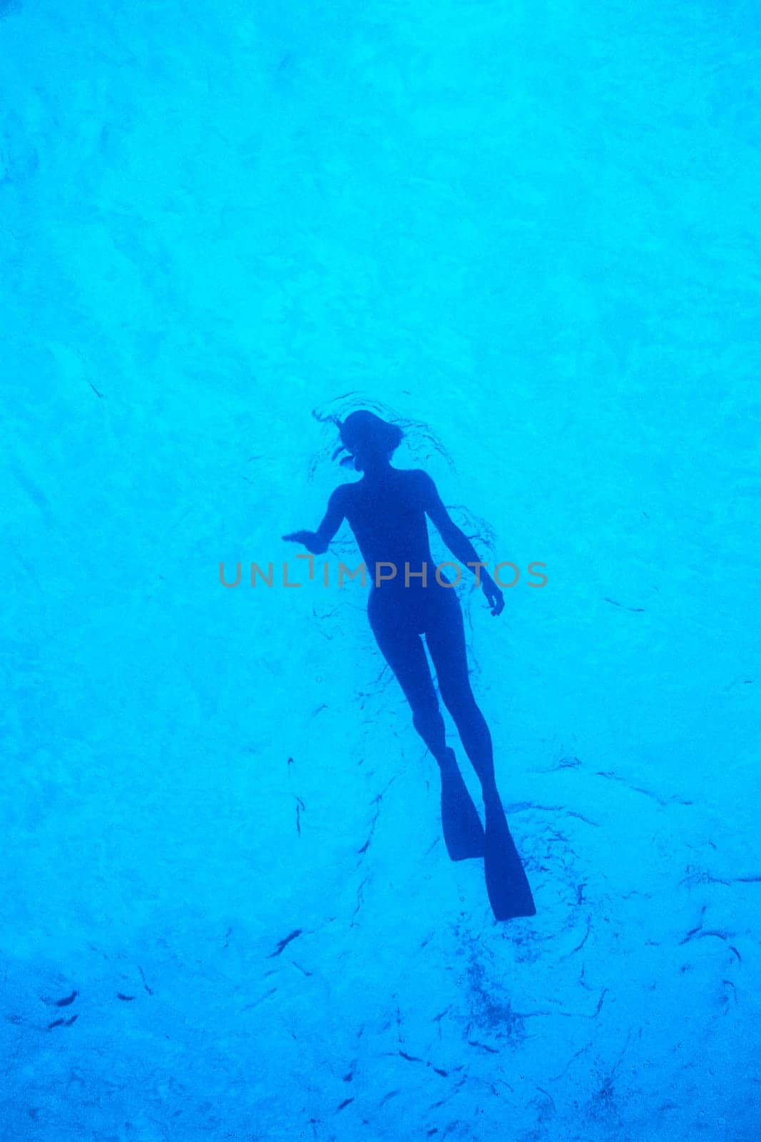 Snorkeler at the sea surface,Cayo Largo,Cuba