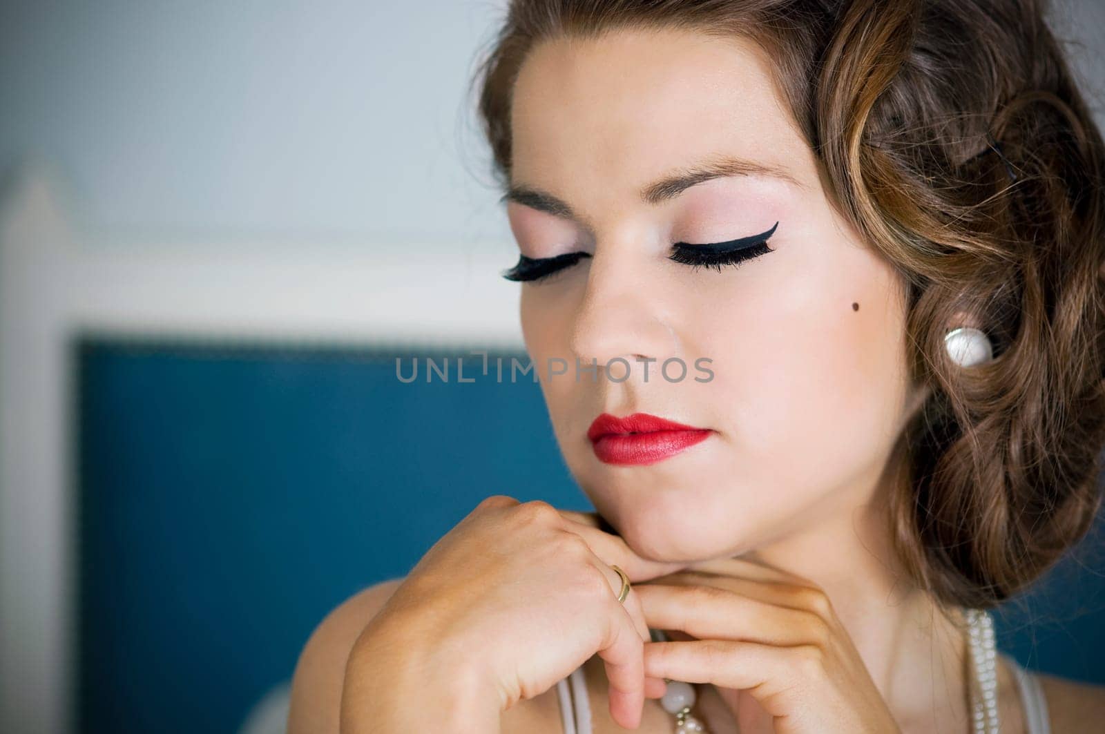Beautiful retro woman