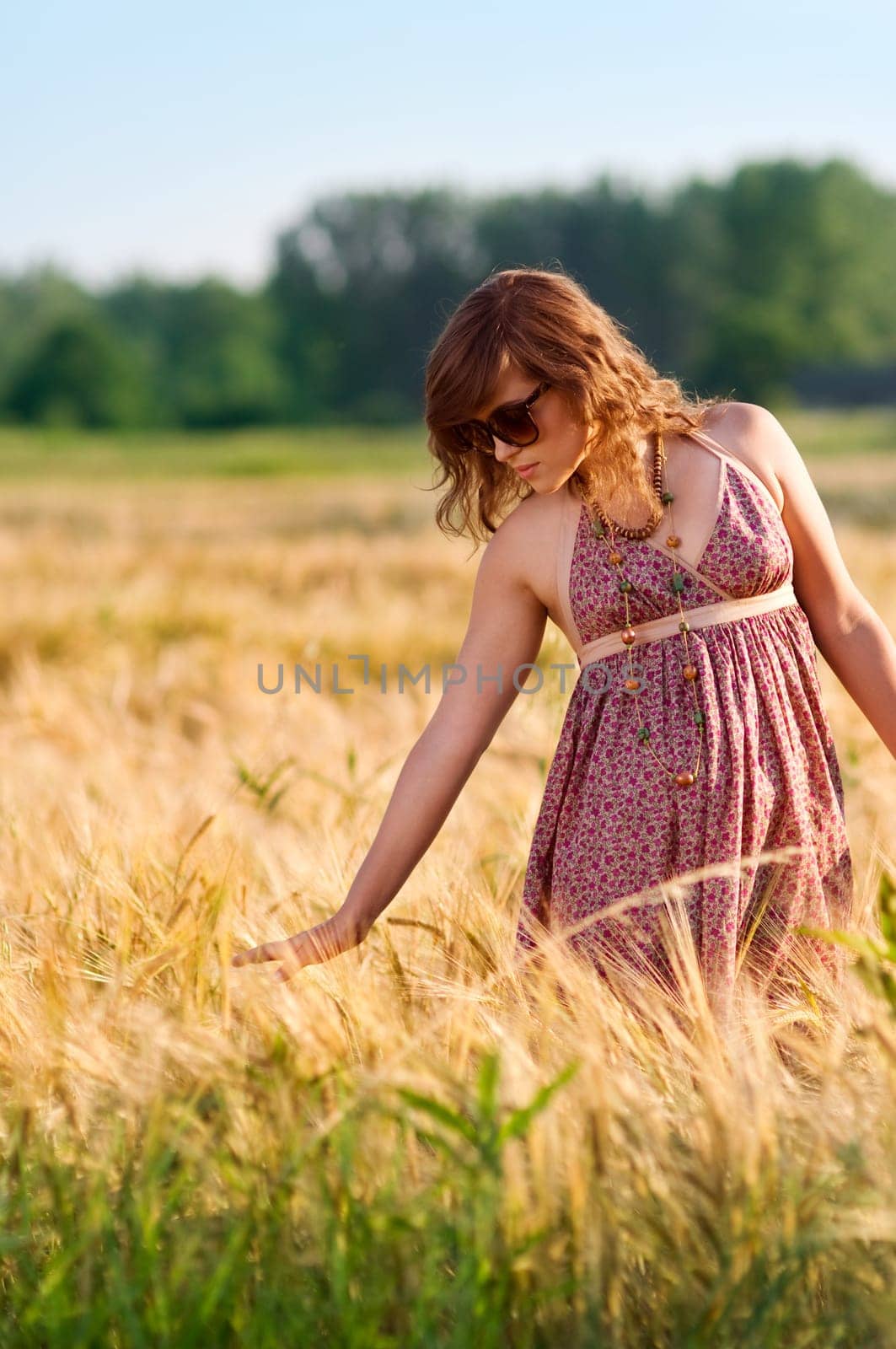 Young woman in a meadow