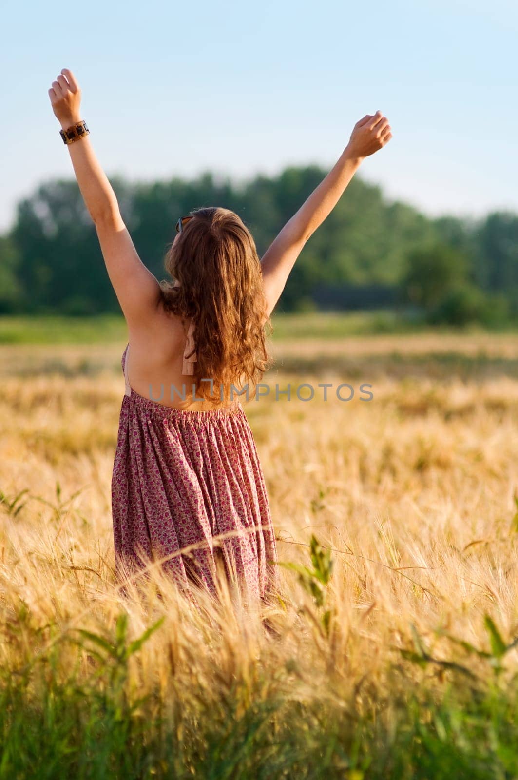 Relaxing on meadow