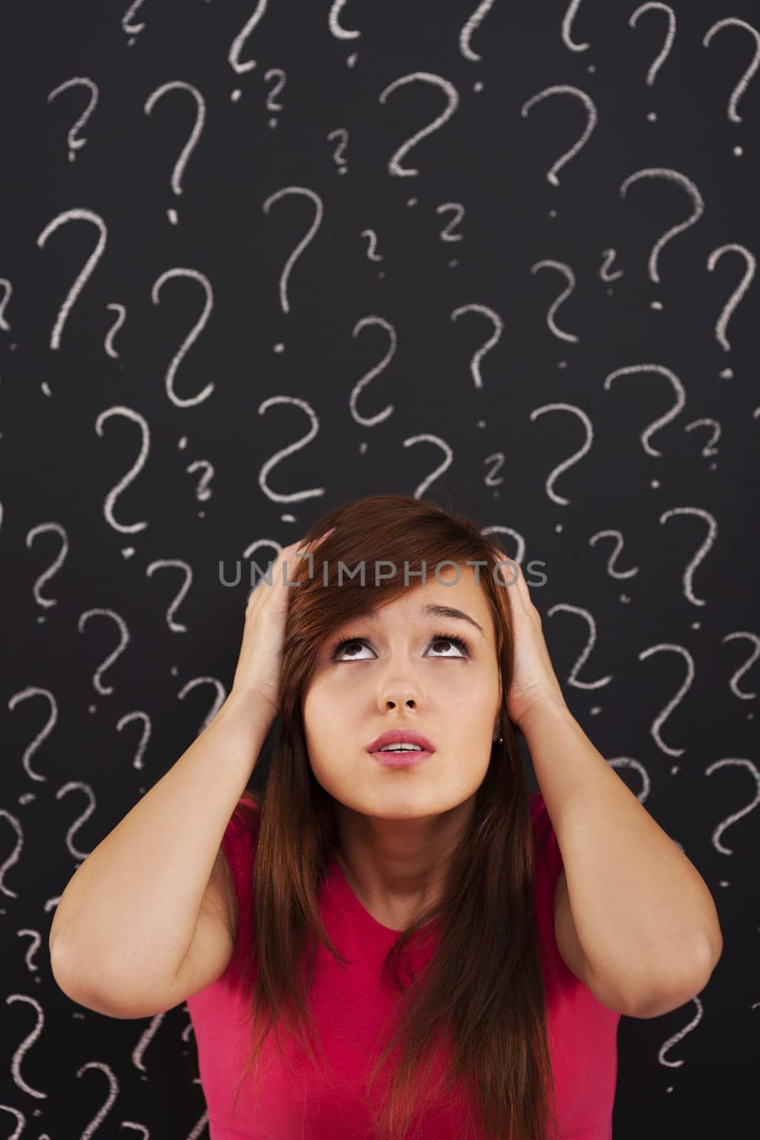 Young woman can't stand so many question