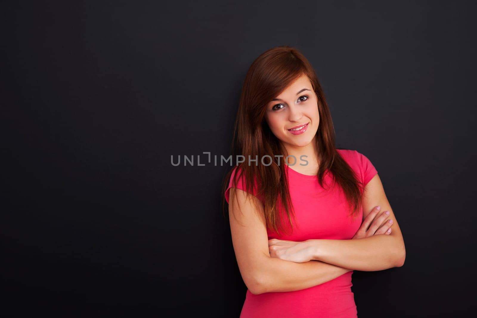 Portrait of smiling young woman
