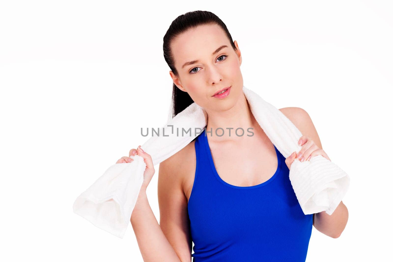 Portrait of sporty attractive woman