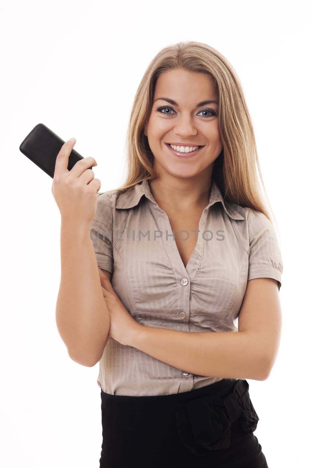 Young businesswoman waiting for a call