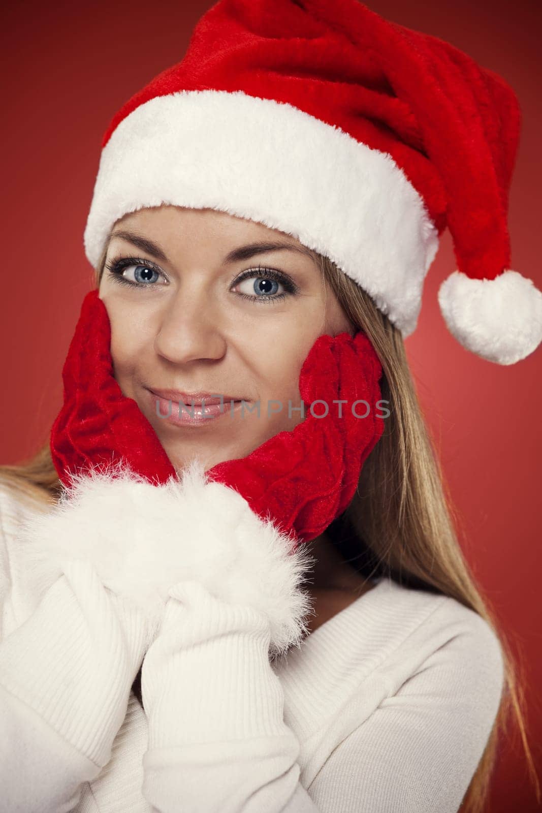 Beautiful santa woman