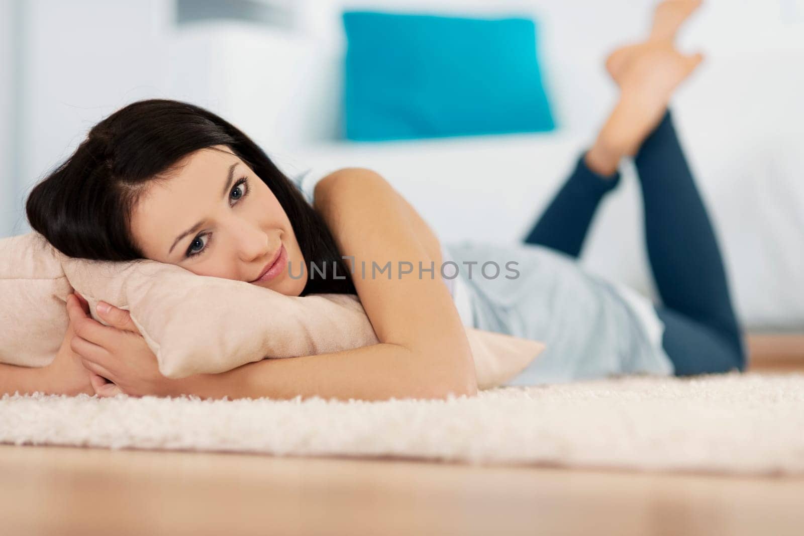 Resting on carpet