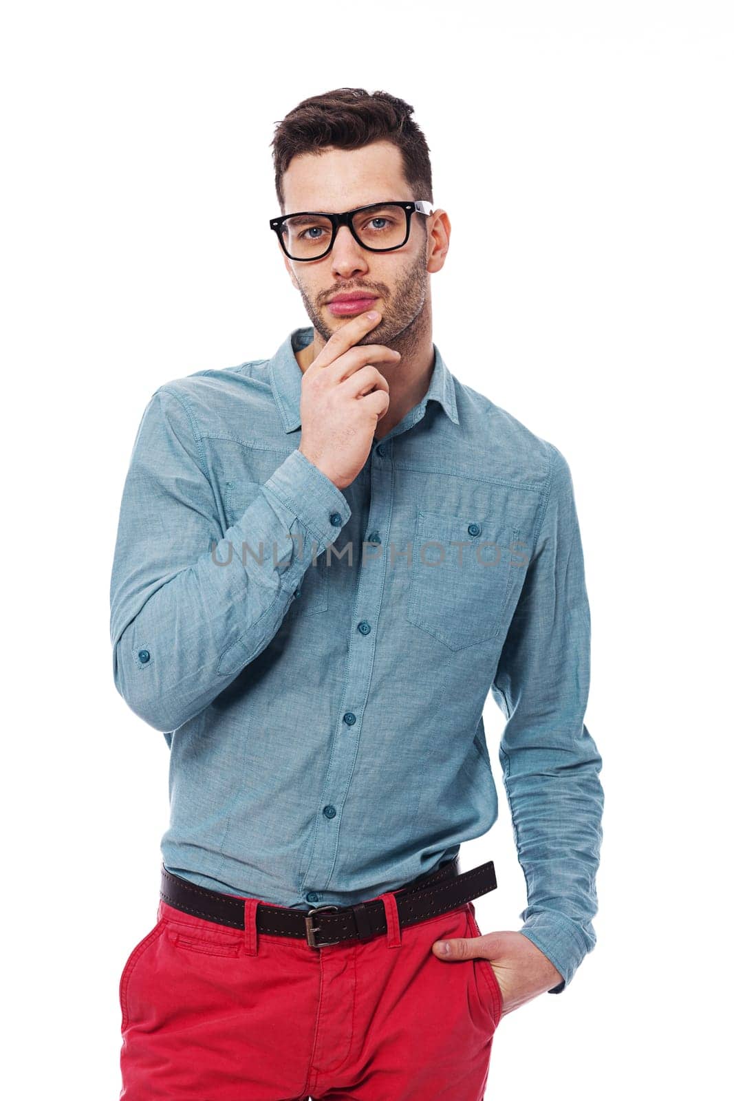 Portrait of fashionable young man