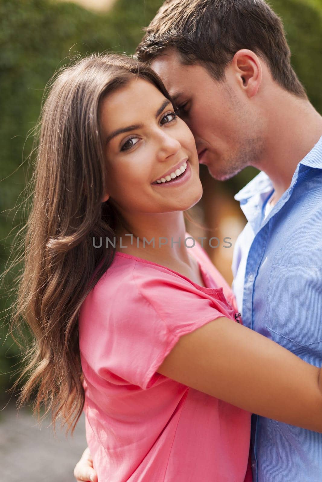 Romantic moments for lovely couple