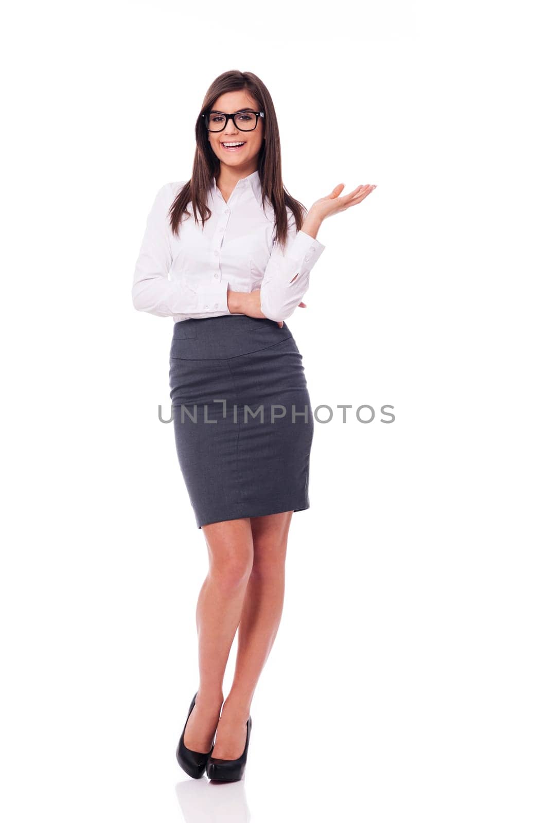 Happy businesswoman