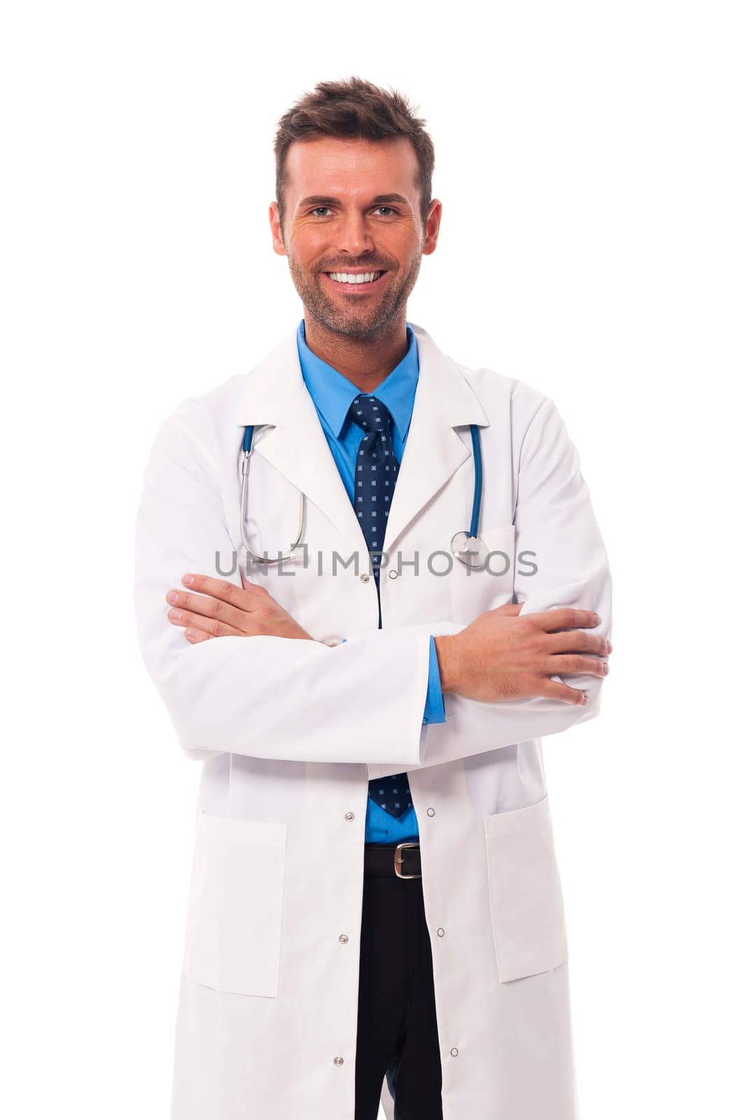 Portrait of candid male doctor