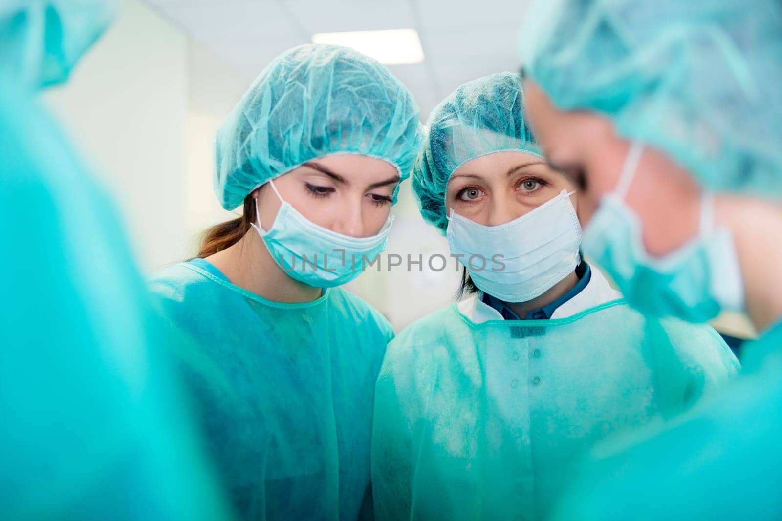 Doctors preparing for surgery