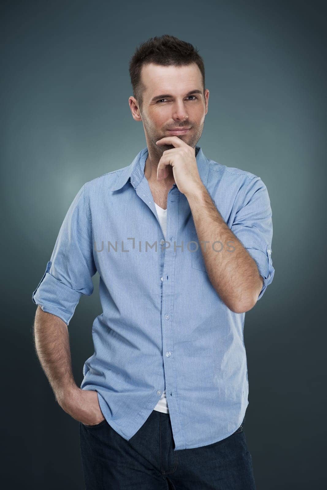 Portrait of fashionable man