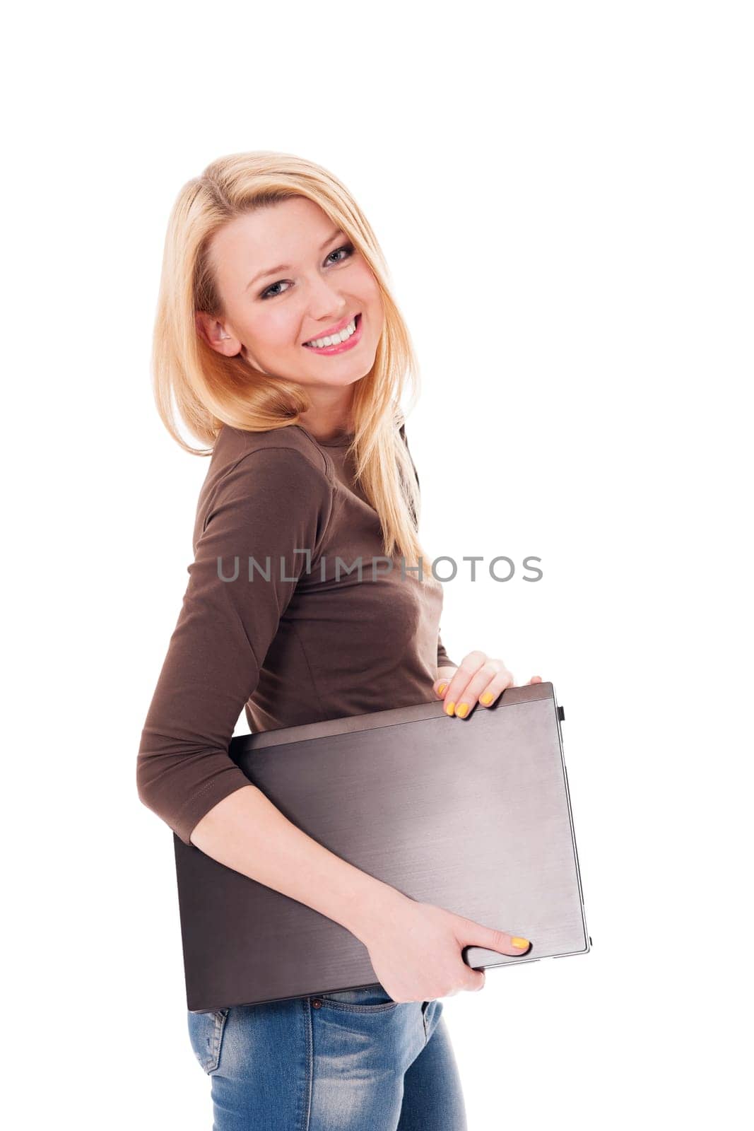 Student with laptop