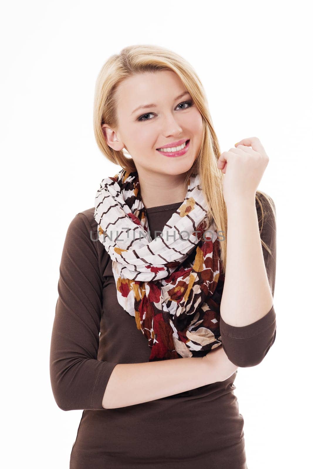 Portrait of pretty blonde woman