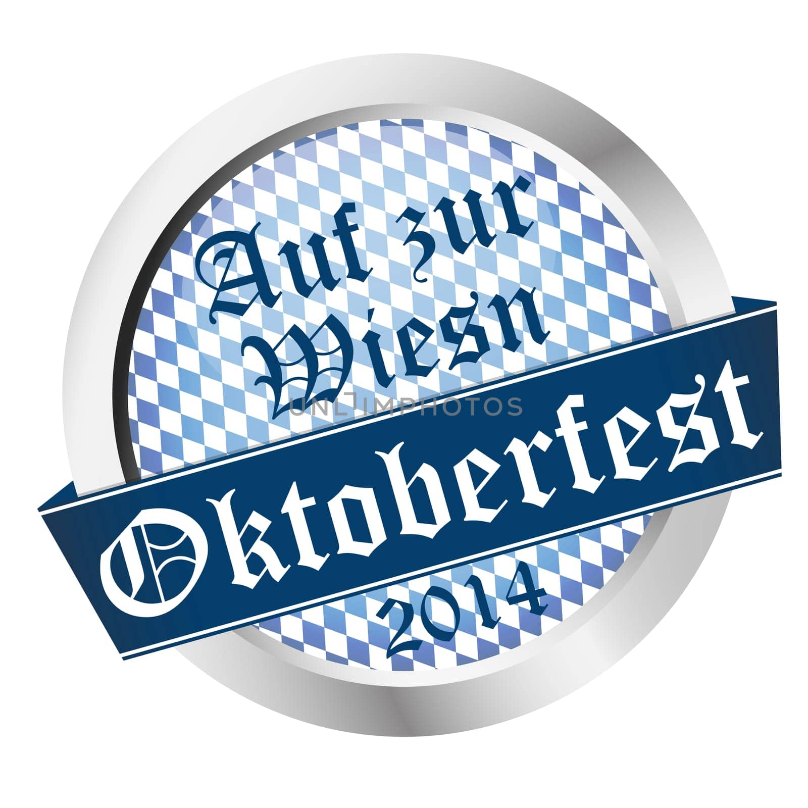 vector of Button Oktoberfest 2014 - On to the Wiesn