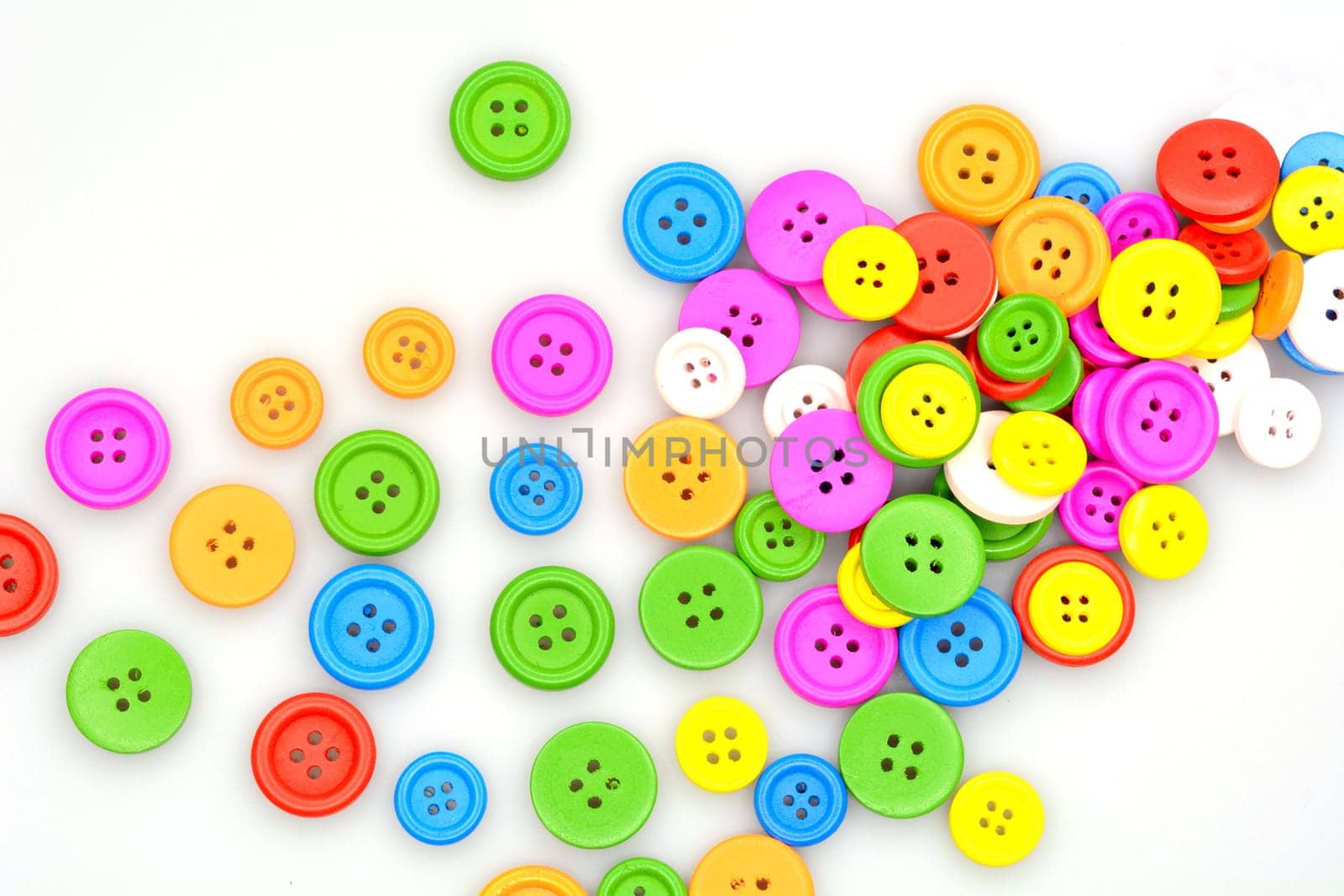 Variety of colorful buttons