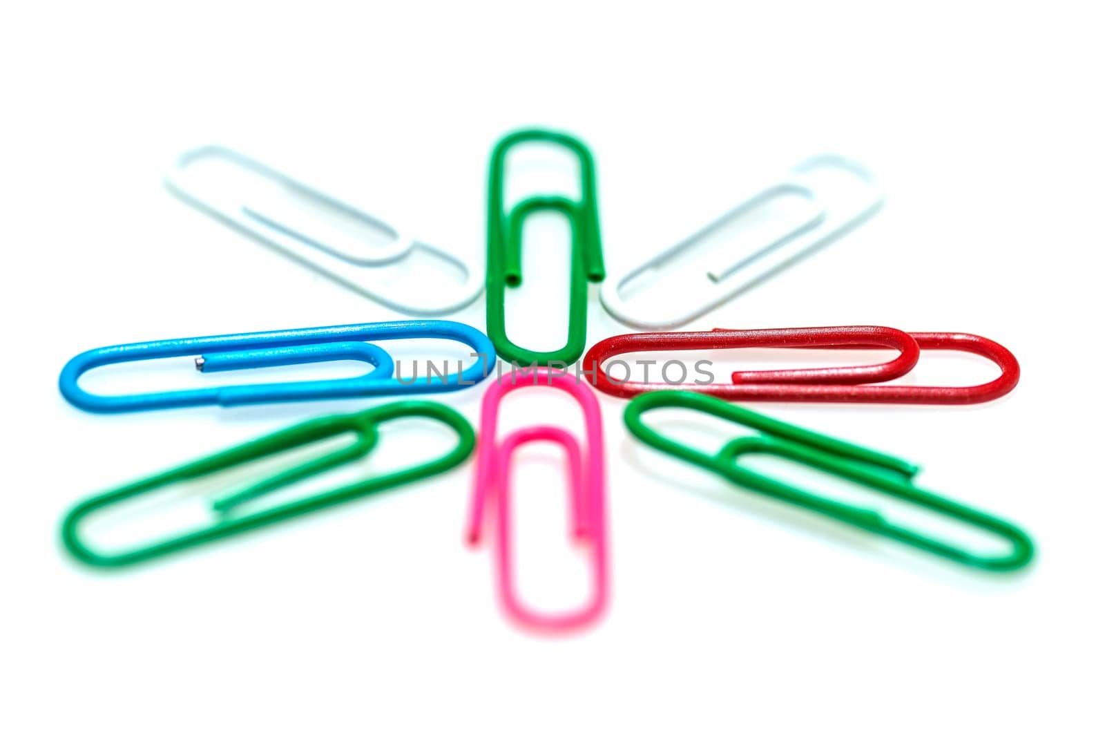 colorful paper clips