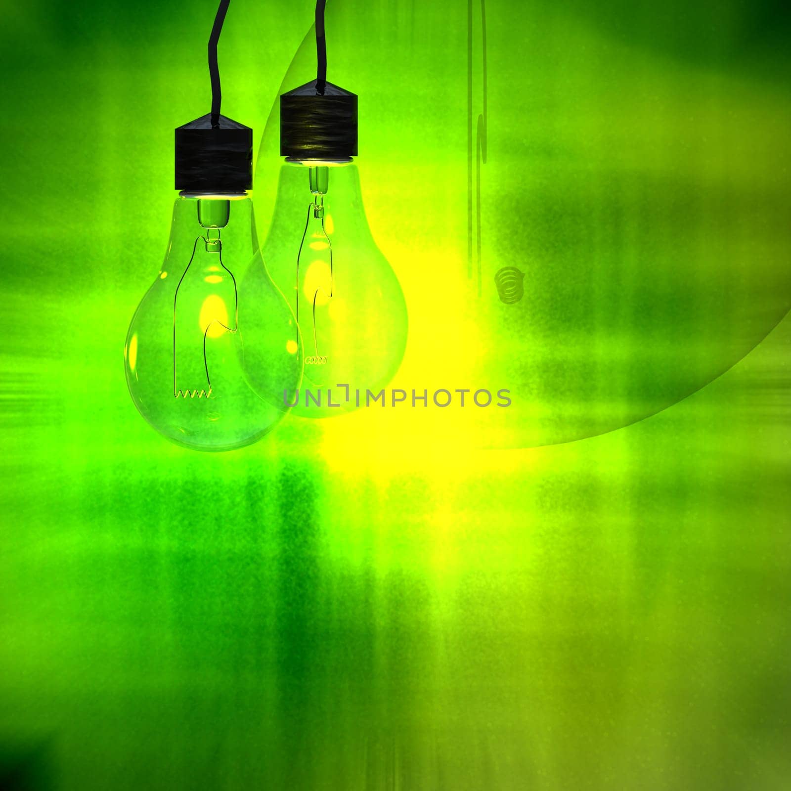 light blub with nice background color for adv or others purpose use
