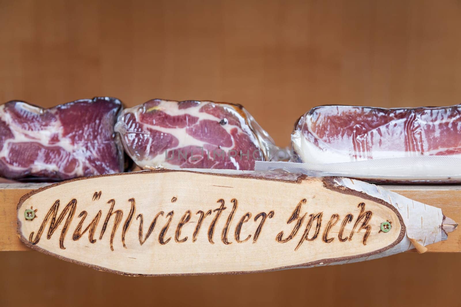 Traditional Muhlviertler bacon from Austria