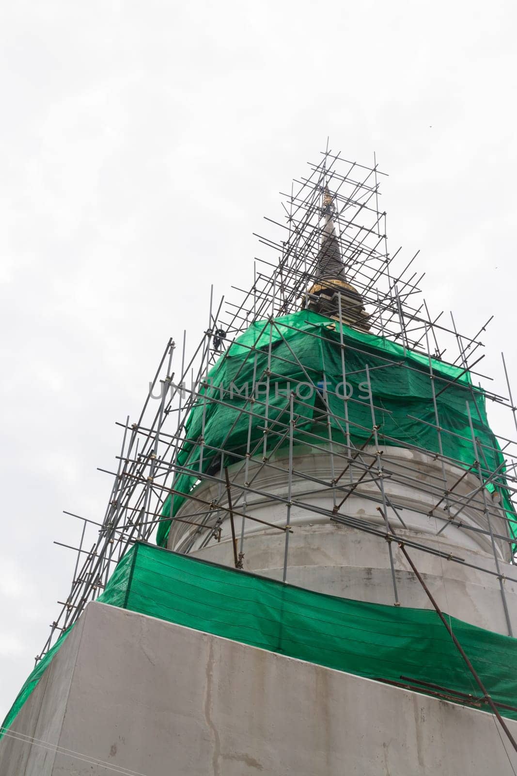 Reconstruct pagoda in phra singha temple is a public place
